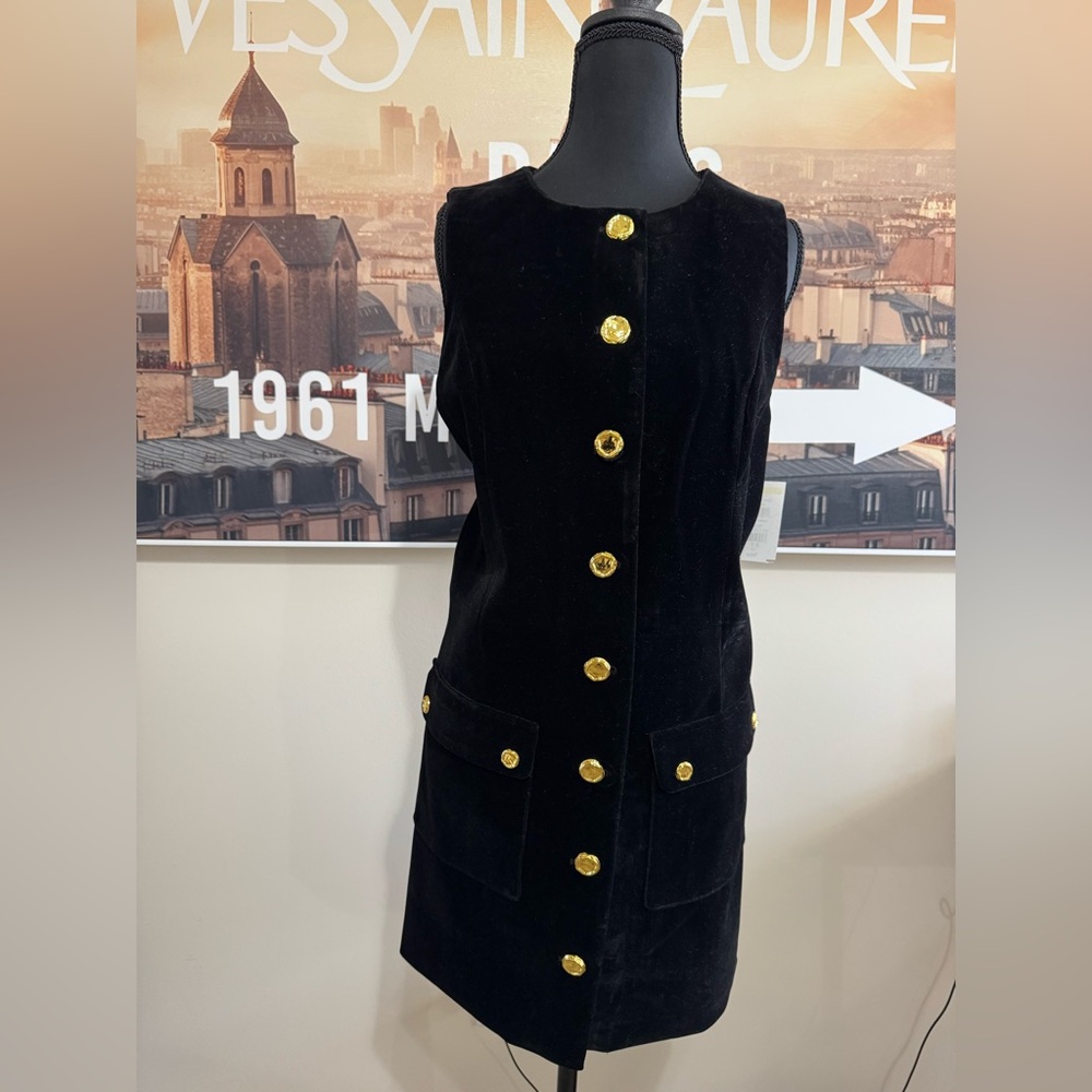English factory velvet mini dress